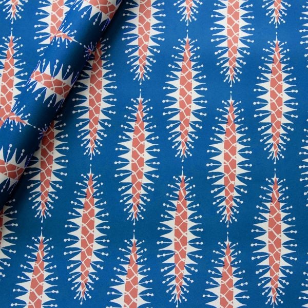 Cambridge Imprint Patterned Paper in Pinecone Blue