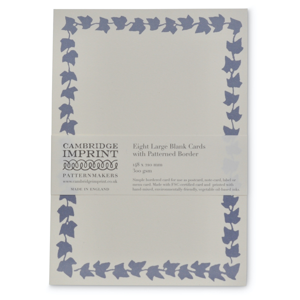 Large Blank Cards with an Ivy Border by Cambridge Imprint