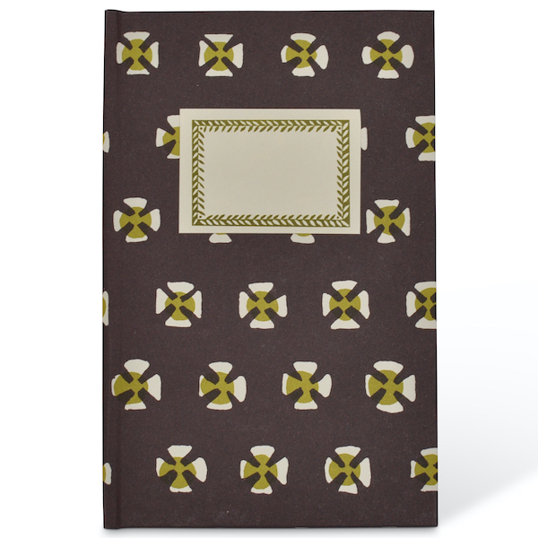 Patterned Hardback Notebook in Charleston Cross