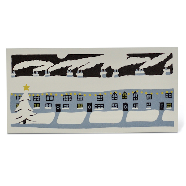 Christmas Chimneys card by Cambridge Imprint
