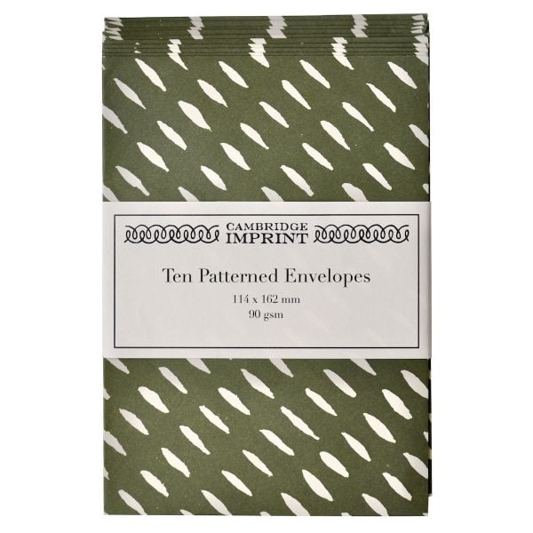 Cambridge Imprint Patterned Envelopes in Seed Olive
