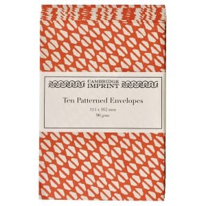 Packet of Ten Patterned Envelopes Yo-Yo tomato