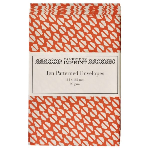 Yo-Yo Tomato Patterned Envelopes by Cambridge Imprint