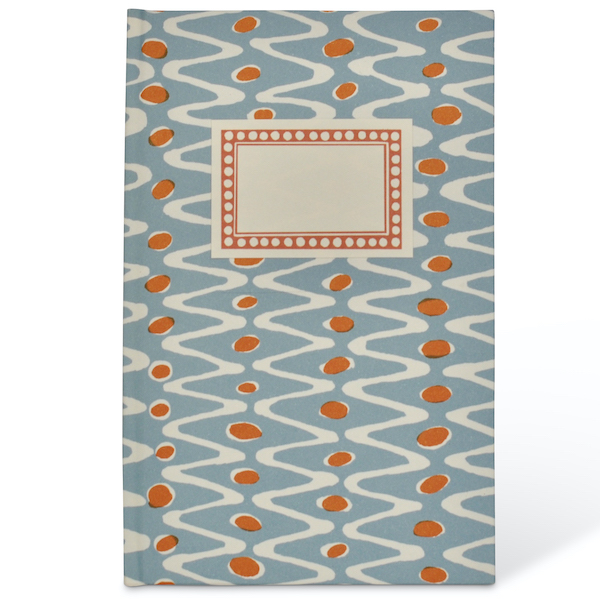 Patterned Hardback Notebook in Charleston Ripple