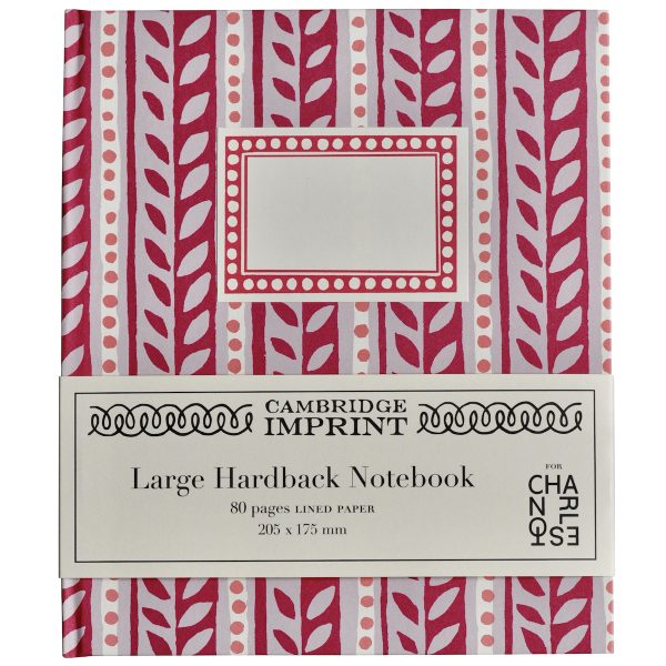 Charleston Large Hardback Notebook with Lined Paper
