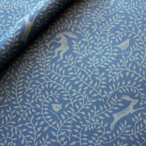 Patterned Paper Dancing Hare Blue