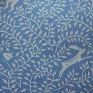 Dancing Hare Blue Patterned Paper by Cambridge Imprint