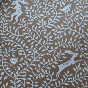 Dancing Hare Bronze Patterned Paper by Cambridge Imprint