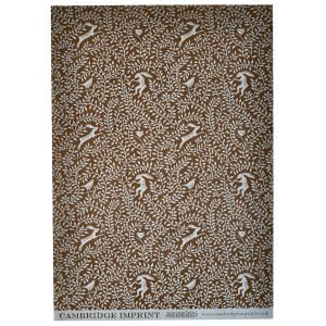 Dancing Hare Bronze Patterned Paper by Cambridge Imprint