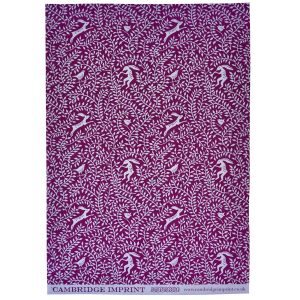 Dancing Hare Violet Patterned Paper by Cambridge Imprint