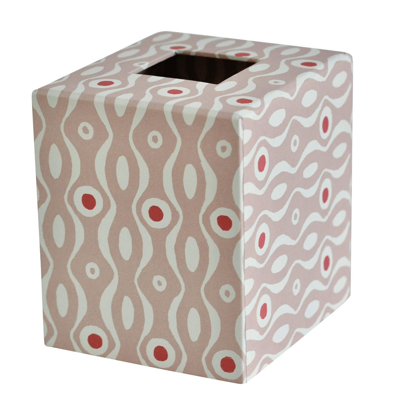 【新品未開封】WEEKEND LOGO TISSUE CASE A Square Tissue Box Cover in Persephone Pale Pink and Raspberry