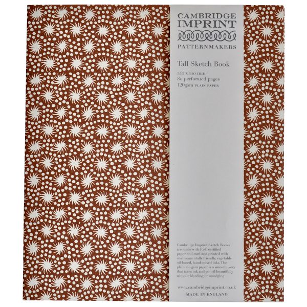 Tall Patterned Softback Sketchbook by Cambridge Imprint
