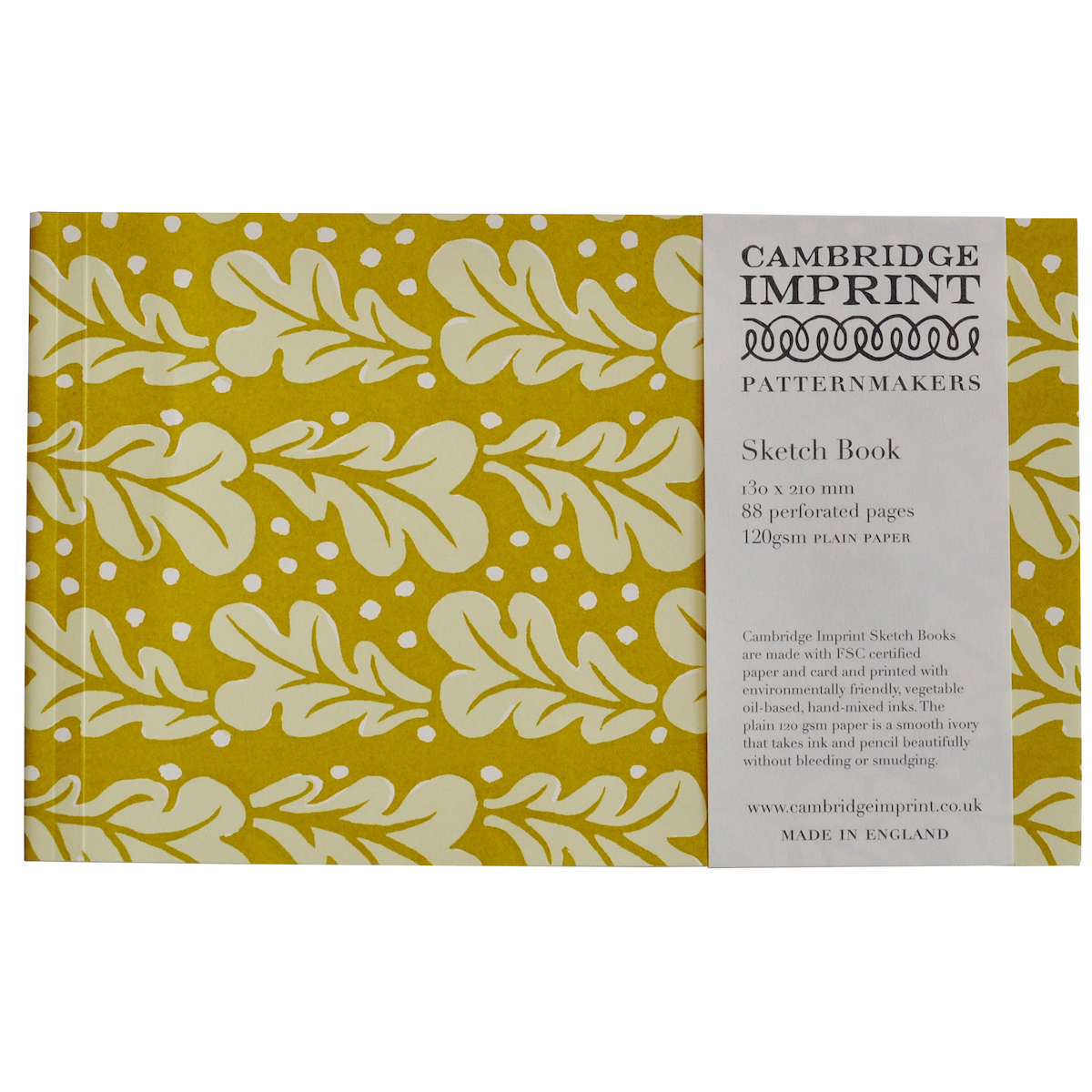 Softback Sketchbook Quercus Yellow Cambridge Imprint
