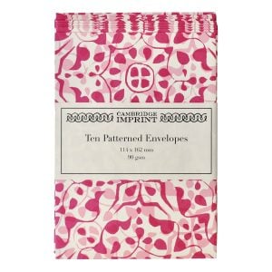 Packet of Ten Patterned Envelopes Dappled Eton Mess