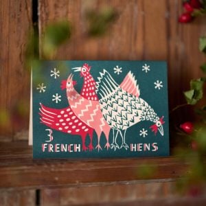 Cambridge Imprint Three French Hens card