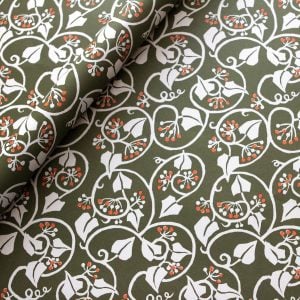Patterned Paper Ivy Swamp Green and Orange