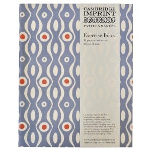 Exercise Book Persephone Cornflower and Red