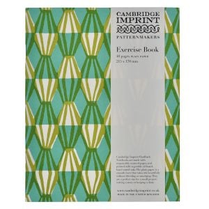 Exercise Book Threadwork Sap Green and Turquoise