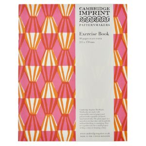 Exercise Book Threadwork Bright Pink and Orange