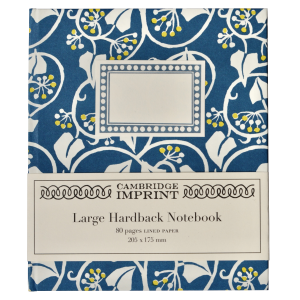 Large Hardback Notebook in Ivy patterned paper