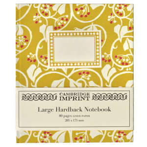 Large Hardback Notebook in Ivy patterned paper