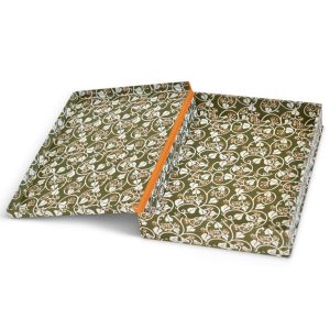 Large Document Box in Ivy Swamp Green and Orange