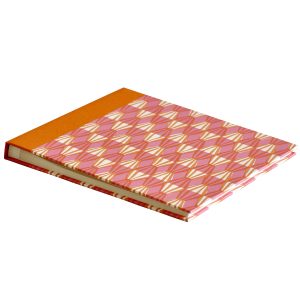 Cambridge Imprint Photograph Album in Threadwork Pink and Orange