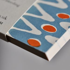 Detail of Square Notebook with Lined Paper by Cambridge Imprint