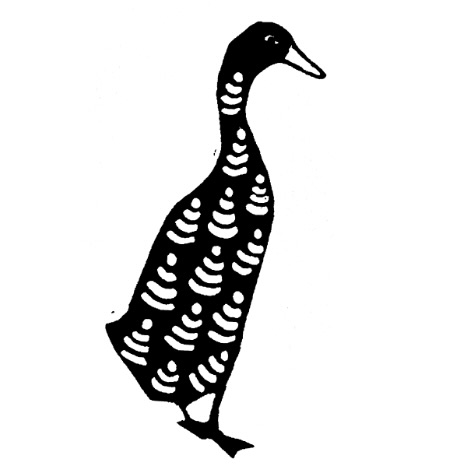 Fancy Duck printing block