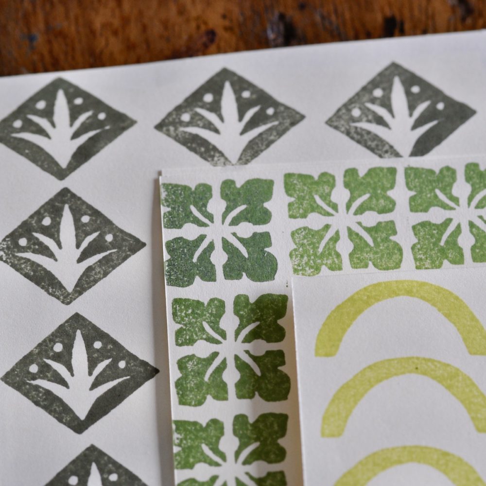 Printing Block Four Leaves - Cambridge Imprint