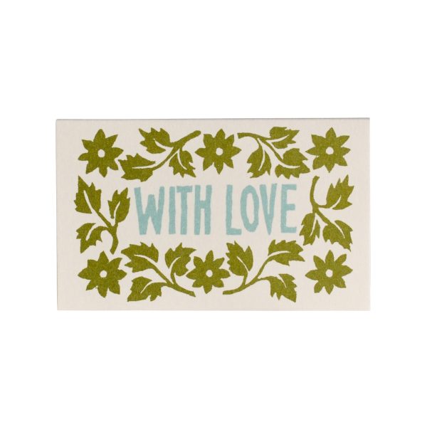 Tiny Leaves and Stars gift cards in green and turquoise