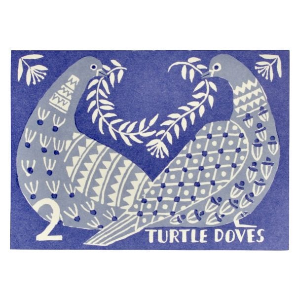 Cambridge Imprint Two Turtle Doves Greeting Card