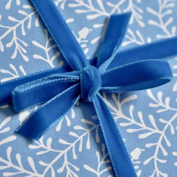 Blue wrapping ribbon discount