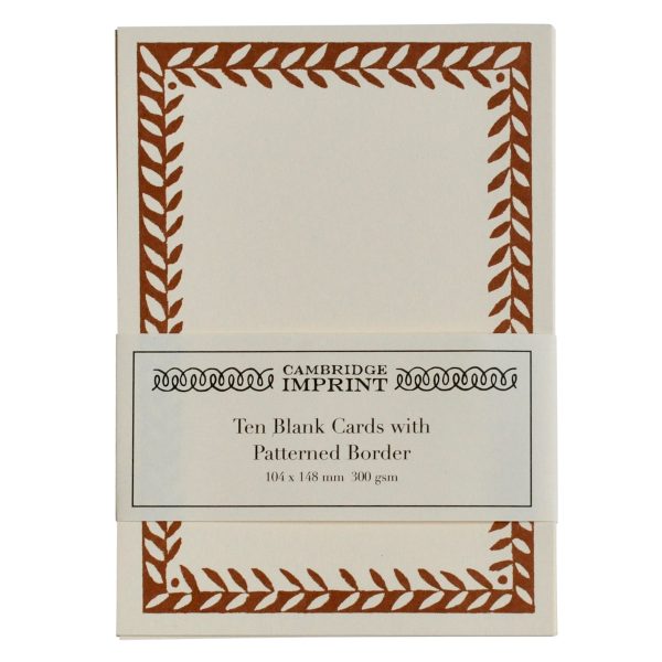 Postcard with Patterned border by Cambridge Imprint