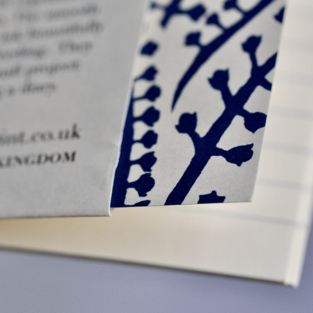 Exercise Book Seaweed Paisley Prussian Blue (Lined) - Cambridge Imprint