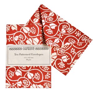 Small Ivy Stripe patterned envelopes by Cambridge Imprint