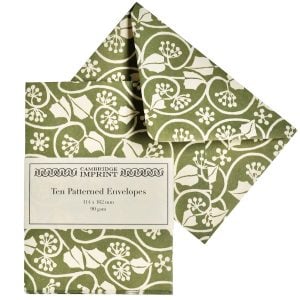 Cambridge Imprint Small Ivy Stripe patterned envelopes
