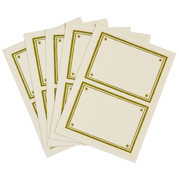 Cambridge Imprint Address Labels in Bawden Green