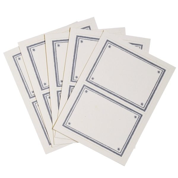 Cambridge Imprint Address Labels in Cornflower
