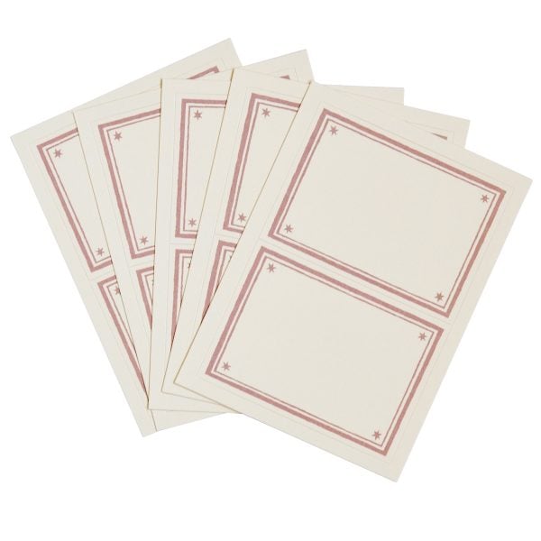 Cambridge Imprint Address Labels in Cupboard Pink