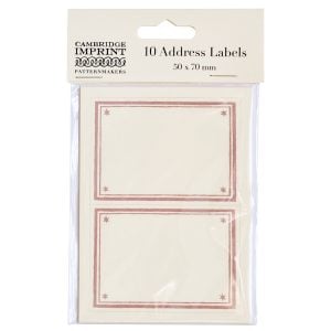 Cambridge Imprint Address Labels in Cupboard Pink