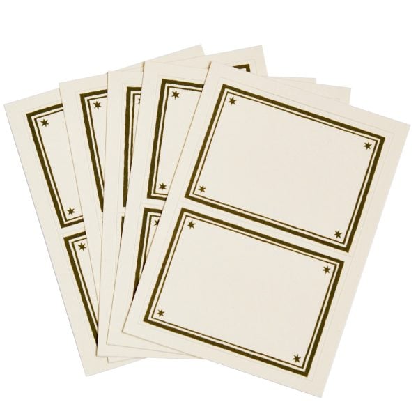 Cambridge Imprint Address Labels in Dark Olive