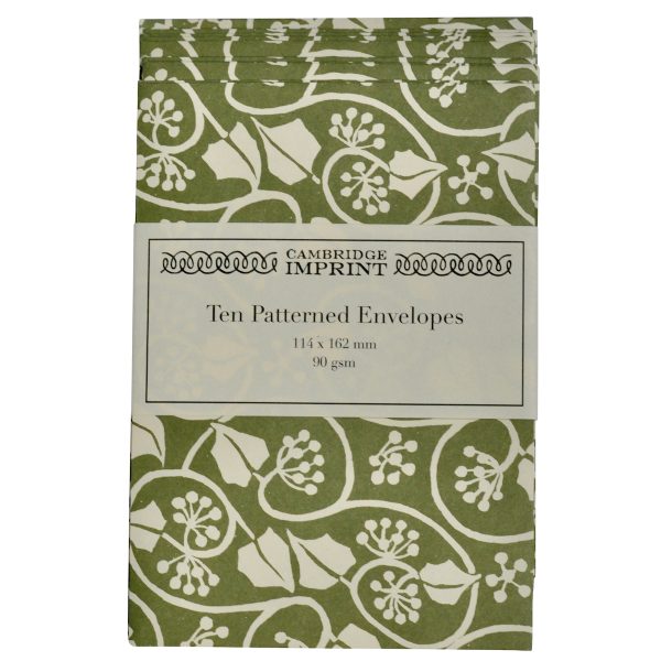 Small Ivy Stripe patterned envelopes