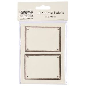Cambridge Imprint Address Labels in Lavender