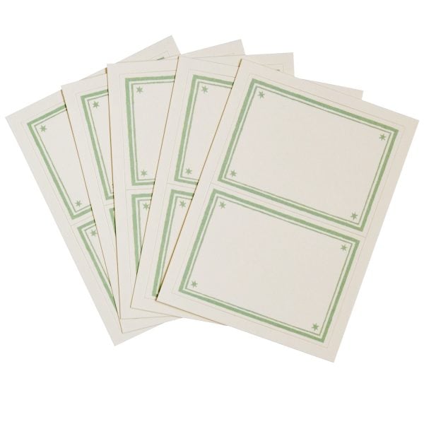 Cambridge Imprint Address Labels in Mint Green