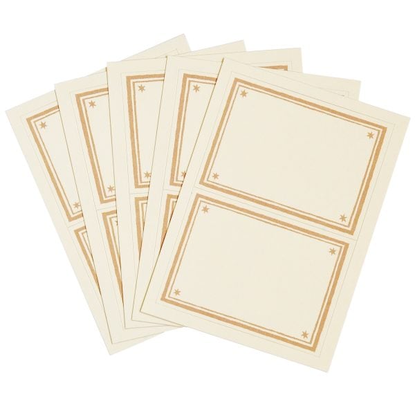 Cambridge Imprint Address Labels in Plaster Pink