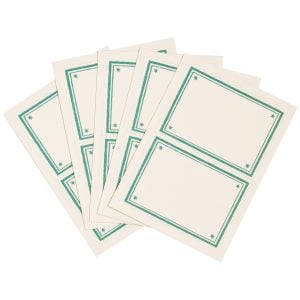 Cambridge Imprint Address Labels in Turquoise