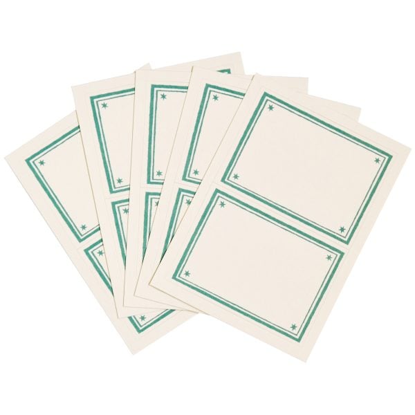 Cambridge Imprint Address Labels in Turquoise