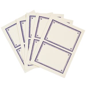 Packet of 10 Large Self-Adhesive Labels with Twilight Border