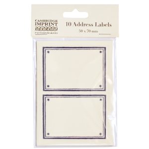 Cambridge Imprint Address Labels in Twilight